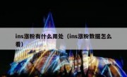 ins涨粉有什么用处（ins涨粉数据怎么看）