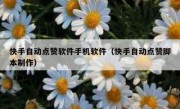 快手自动点赞软件手机软件（快手自动点赞脚本制作）