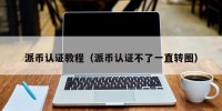 派币认证教程（派币认证不了一直转圈）