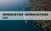 推特视频总是不能看（推特视频总是不能看怎么办）
