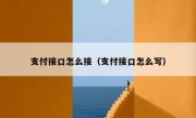 支付接口怎么接（支付接口怎么写）
