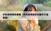 手机微博保存原图（手机微博保存的图片不是原图）