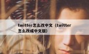 twitter怎么改中文（twitter怎么改成中文版）