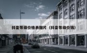 抖音等级价格表图片（抖音等级价钱）