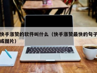 快手涨赞的软件叫什么（快手涨赞最快的句子或图片）