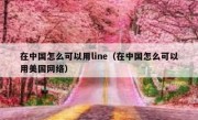 在中国怎么可以用line（在中国怎么可以用美国网络）