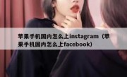 苹果手机国内怎么上instagram（苹果手机国内怎么上facebook）
