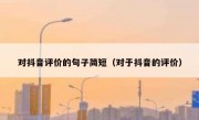 对抖音评价的句子简短（对于抖音的评价）