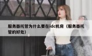 服务器托管为什么要在idc机房（服务器托管的好处）