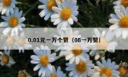0.01元一万个赞（08一万赞）