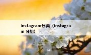 Instagram分类（instagram 分组）