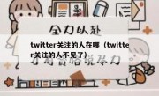 twitter关注的人在哪（twitter关注的人不见了）