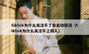 tiktok为什么关注不了会自动取消（tiktok为什么关注不上别人）