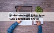 youtube1000播放量收益（youtube 10000播放量多少钱）