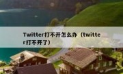 Twitter打不开怎么办（twitter打不开了）