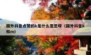 国外抖音点赞的k是什么意思呀（国外抖音k和m）