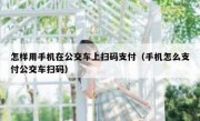 怎样用手机在公交车上扫码支付（手机怎么支付公交车扫码）