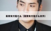 易得支付是什么（易得支付是什么软件）