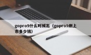 gopro9什么时候出（gopro9刚上市多少钱）