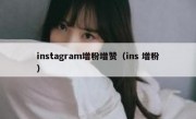 instagram增粉增赞（ins 增粉）