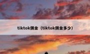 tiktok佣金（tiktok佣金多少）