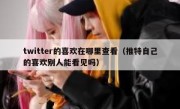 twitter的喜欢在哪里查看（推特自己的喜欢别人能看见吗）