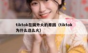 tiktok在国外火的原因（tiktok为什么这么火）