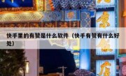 快手里的有赞是什么软件（快手有赞有什么好处）