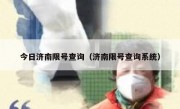 今日济南限号查询（济南限号查询系统）