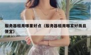 服务器租用哪里好点（服务器租用哪家好而且便宜）