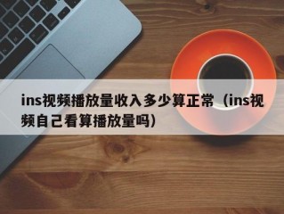 ins视频播放量收入多少算正常（ins视频自己看算播放量吗）