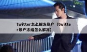 twitter怎么解冻账户（twitter账户冻结怎么解冻）