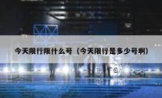 今天限行限什么号（今天限行是多少号啊）