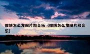 微博怎么发图片加音乐（微博怎么发图片和音乐）
