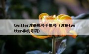 twitter注册账号手机号（注册twitter手机号码）