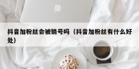 抖音加粉丝会被销号吗（抖音加粉丝有什么好处）