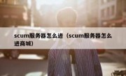 scum服务器怎么进（scum服务器怎么进商城）