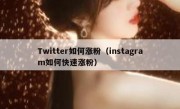 Twitter如何涨粉（instagram如何快速涨粉）