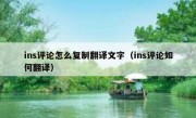 ins评论怎么复制翻译文字（ins评论如何翻译）