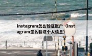 instagram怎么验证账户（instagram怎么验证个人信息）
