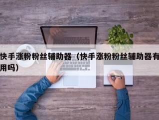 快手涨粉粉丝辅助器（快手涨粉粉丝辅助器有用吗）