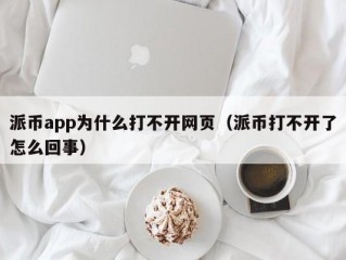 派币app为什么打不开网页（派币打不开了怎么回事）