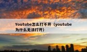 Youtube怎么打不开（youtube为什么无法打开）
