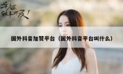 国外抖音加赞平台（国外抖音平台叫什么）
