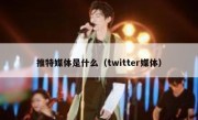 推特媒体是什么（twitter媒体）
