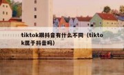 tiktok跟抖音有什么不同（tiktok属于抖音吗）