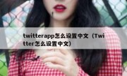 twitterapp怎么设置中文（Twitter怎么设置中文）