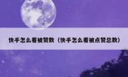 快手怎么看被赞数（快手怎么看被点赞总数）