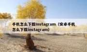 手机怎么下载Instagram（安卓手机怎么下载instagram）