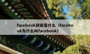 facebook到底是什么（facebook为什么叫facebook）